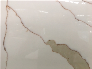 Artificial Calacatta Gold Quartz Slabs For Bar Top