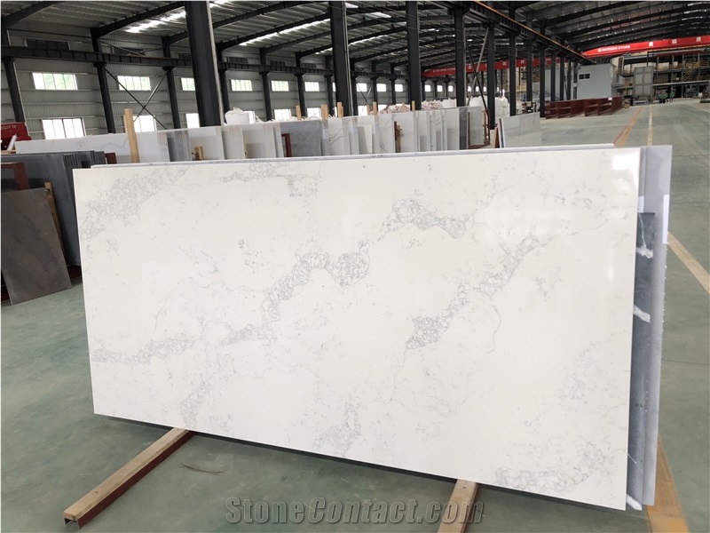 Artificial Stone Prefab Quartz Kitchen Island Top Countertop