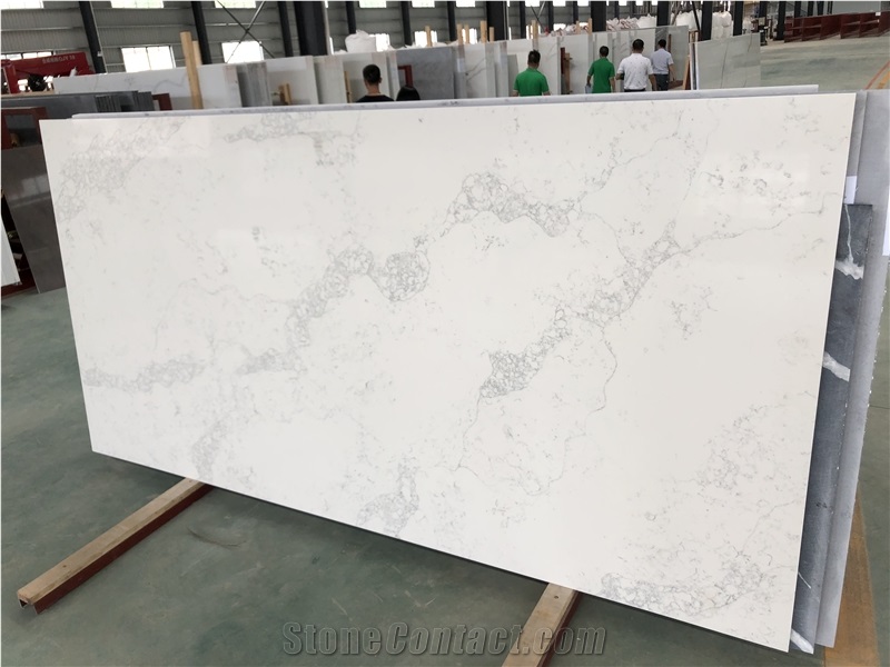 Artificial Stone Prefab Quartz Kitchen Island Top Countertop