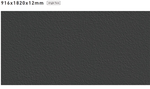 Black Rugged Matte Sintered Stone Panel Slabs