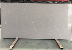 Grey With White Veins Engineered Quartz Slabs
