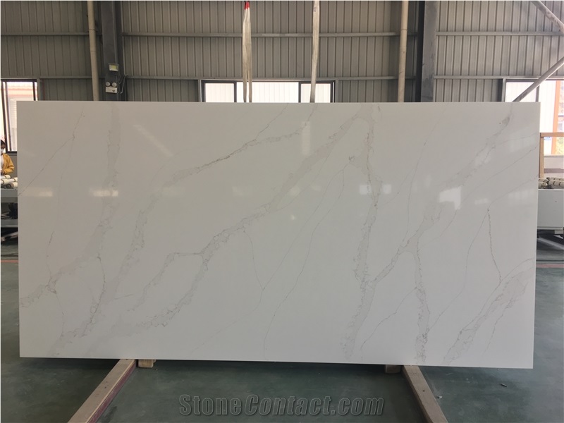 Popular Calacatta Artificial Stone Kitchen Island Desk Top