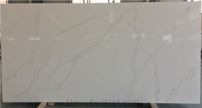 Popular Calacatta Artificial Stone Kitchen Island Desk Top