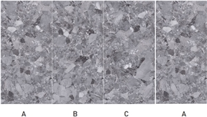 Random Face Picasso Grey Artificial Sintered Stone Floor