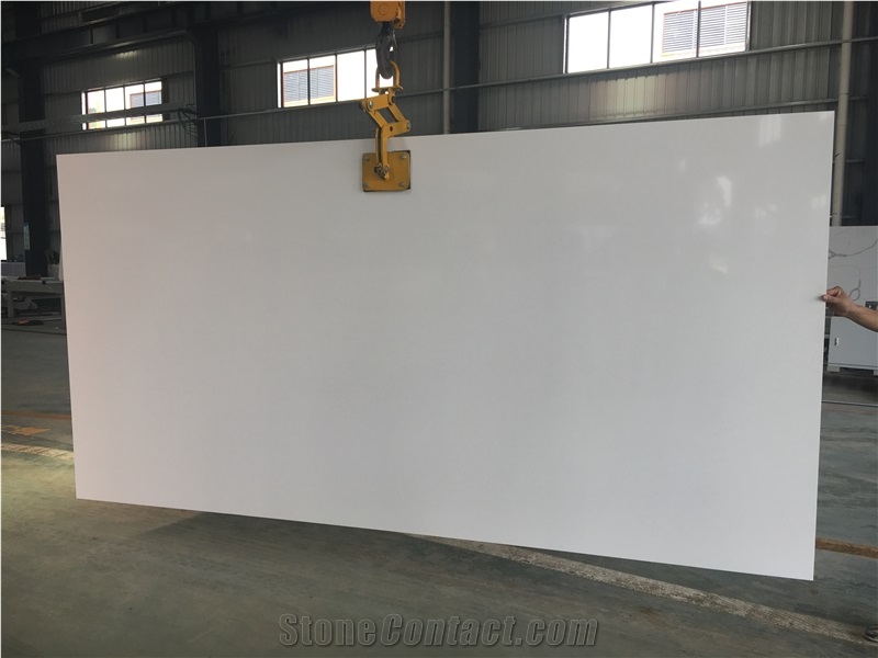Super White Artificial Quartz Slabs