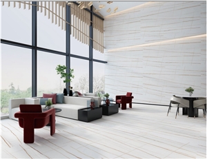 White Large Format Sintered Stone Wall Panel Slabs Tiles
