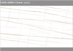 White Large Format Sintered Stone Wall Panel Slabs Tiles