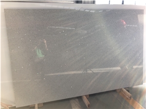 White Quartz Slabs With Big Grains Slabs For Countertops