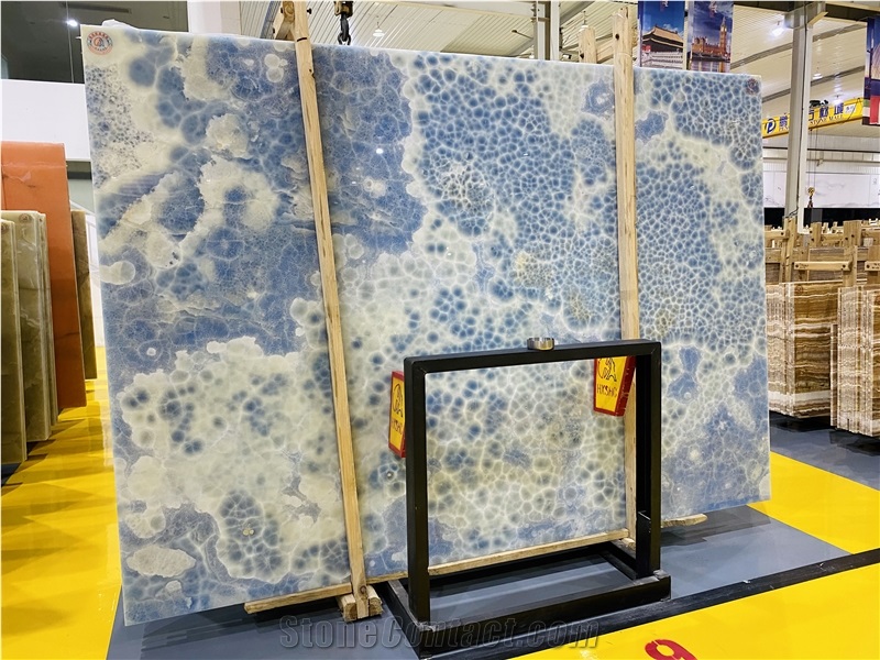 Blue Onyx Luxury Decoration Jade Stone Countertop Bartop