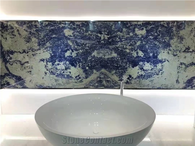 Blue Sodalite Slabs,Royal Azul Sodalite Granite Slabs Tiles