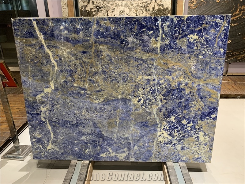 Blue Sodalite Slabs,Royal Azul Sodalite Granite Slabs Tiles