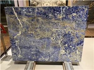 Blue Sodalite Slabs,Royal Azul Sodalite Granite Slabs Tiles