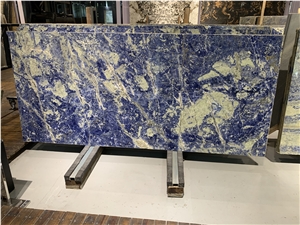 Blue Sodalite Slabs,Royal Azul Sodalite Granite Slabs Tiles