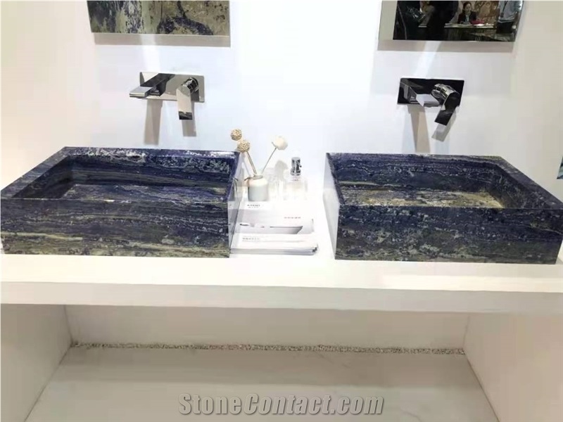 Blue Sodalite Slabs,Royal Azul Sodalite Granite Slabs Tiles