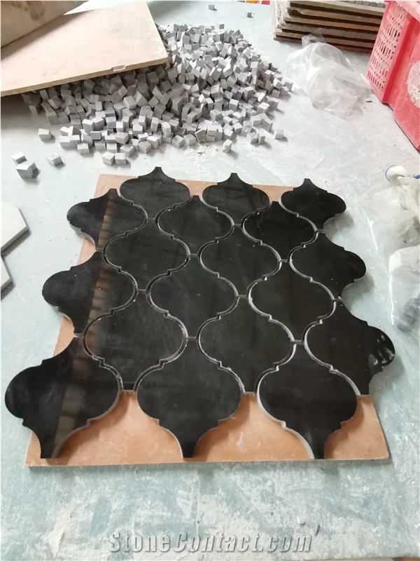 Classical Kitchen Backsplash Lantern Mosaic Pattern Tiles