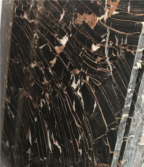 European Network Brown Marble,Red Vein Black Marble Slabs