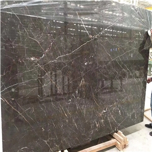 Imperial Brown Golden Marble With White And Gold Veins