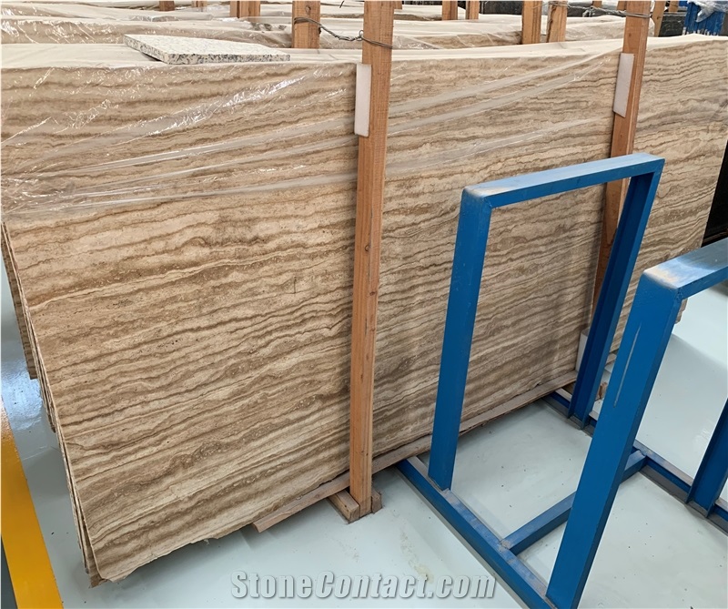 Iran Brown Aquian Coffee Travertine For Wall Cladding