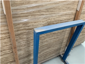Iran Brown Aquian Coffee Travertine For Wall Cladding