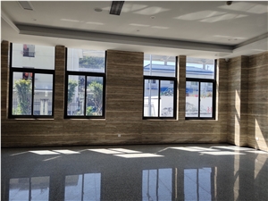 Italy Grey Silver Travertine Slab,Roman Silver Travertine