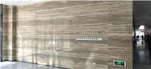 Italy Grey Silver Travertine Slab,Roman Silver Travertine