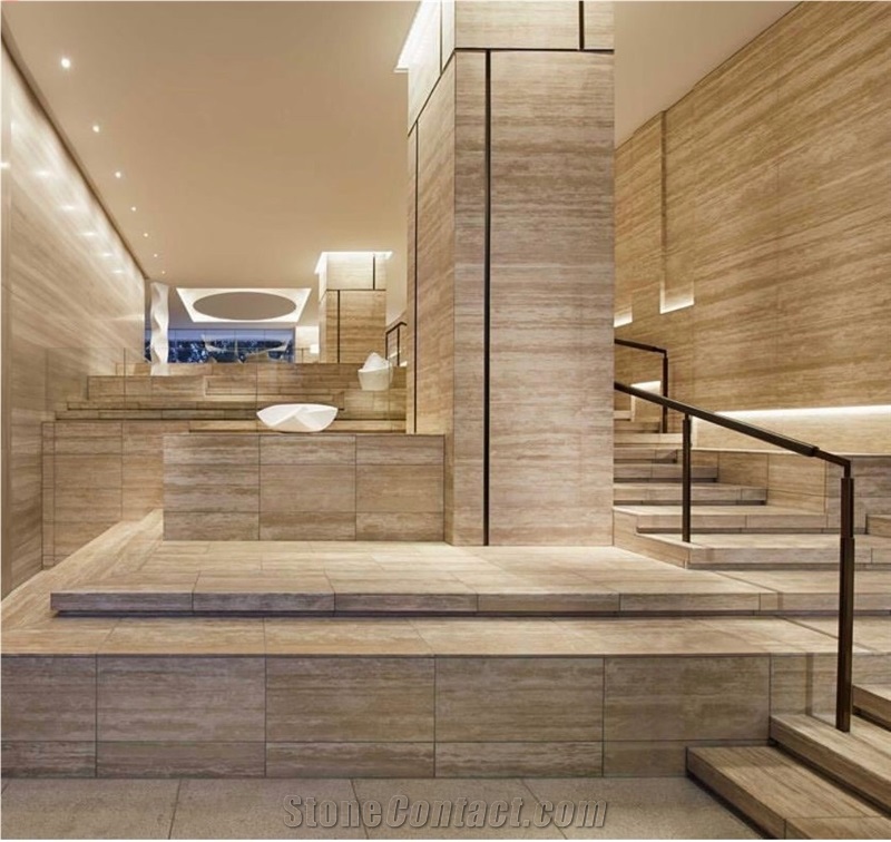 Italy Roman Beige Travertine, Marble Slabs And Wall Tiles