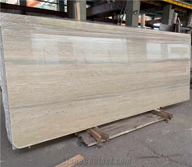 Italy Roman Silver Fosse Travertine Slab Travertino Slab