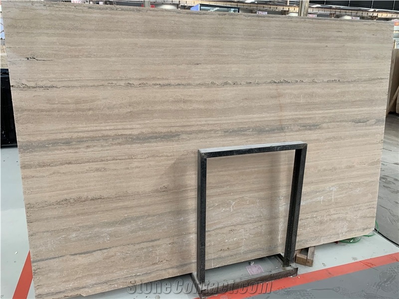 Italy Roman Silver Fosse Travertine Slab Travertino Slab