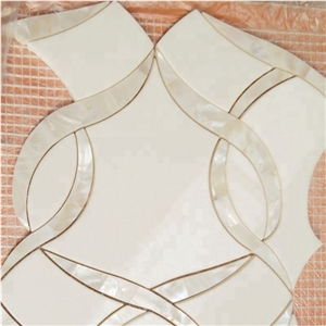 Pearl Shell Mosaic Kitchen Backsplash Mosaic Tiles