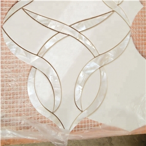 Pearl Shell Mosaic Kitchen Backsplash Mosaic Tiles