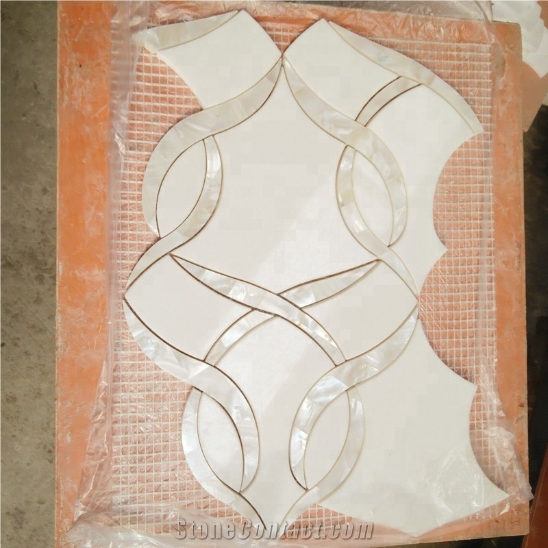Pearl Shell Mosaic Kitchen Backsplash Mosaic Tiles