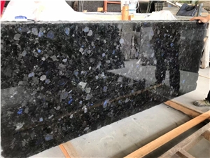 Polished Arctic Blue Labradorit Volga Sparkle Star Granite