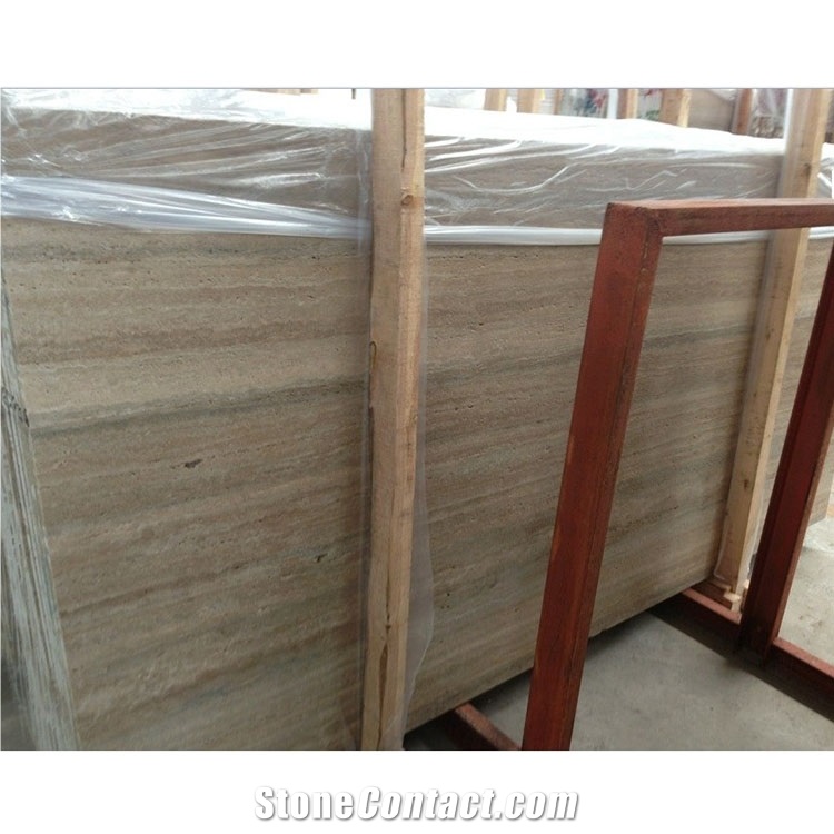 Polished Italian Grey Silver Travertine Slab And Tiles