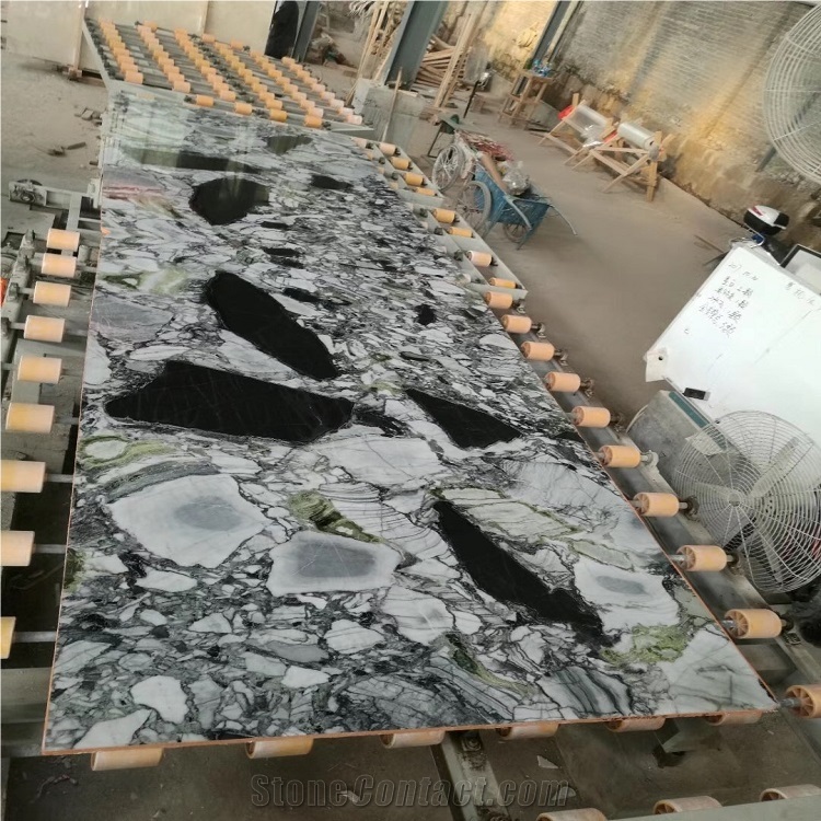 White Beauty Green Marble Cold Jade Emerald Slab