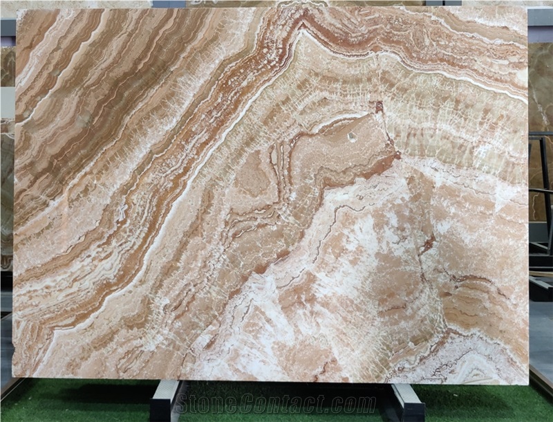 China Brown Peacock Marble Jade Slab