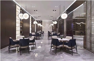 Himalayan Grey-White Random Marble Italy