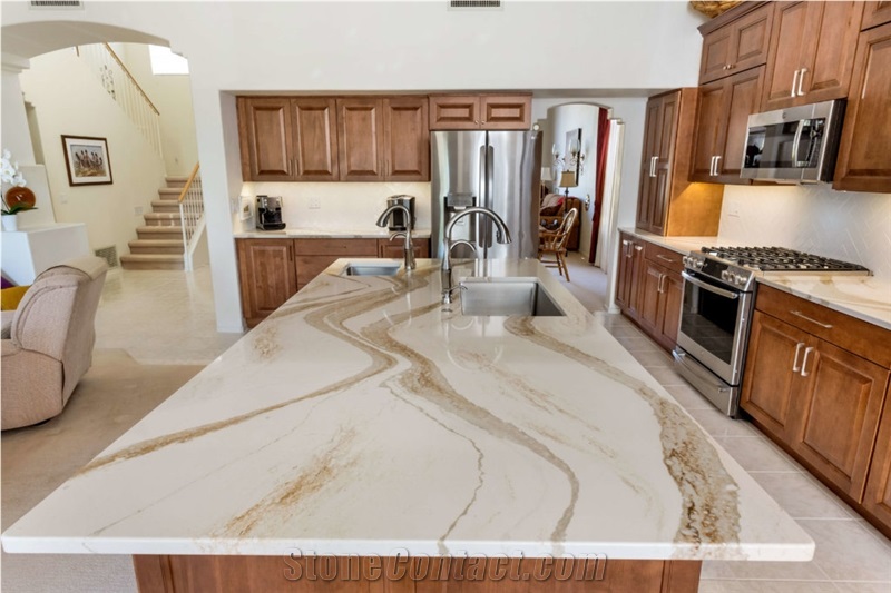 Calacatta Gold Quartz Slabs