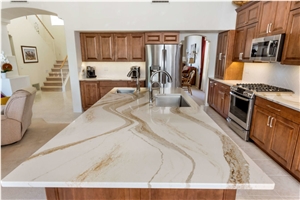 Calacatta Gold Quartz Slabs