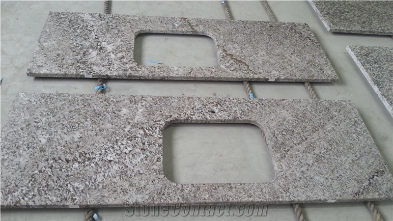 Bianco Antico Granite Kitchen Prefab Countertop Island