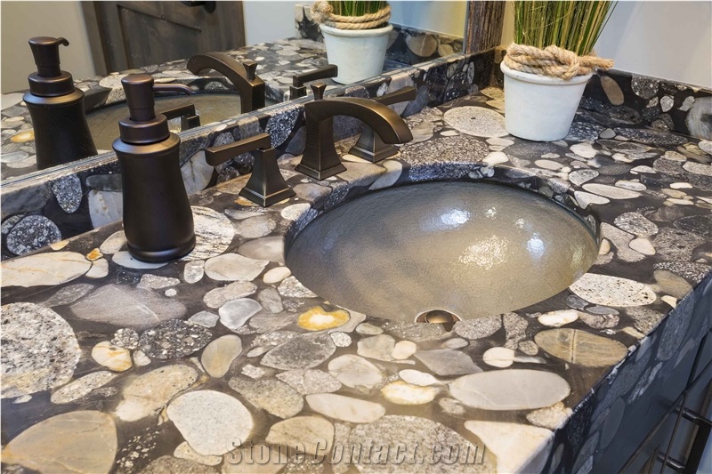 Black Marinace Granite Vanitytop Countertops