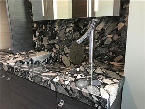 Black Nero Marinace Granite Slab
