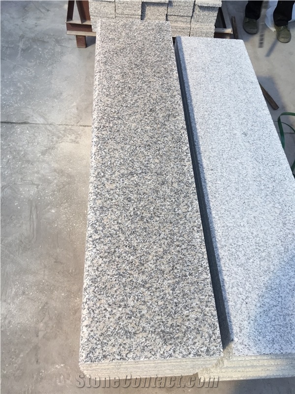China Light Grey G602 Granite Steps Risers Stairs