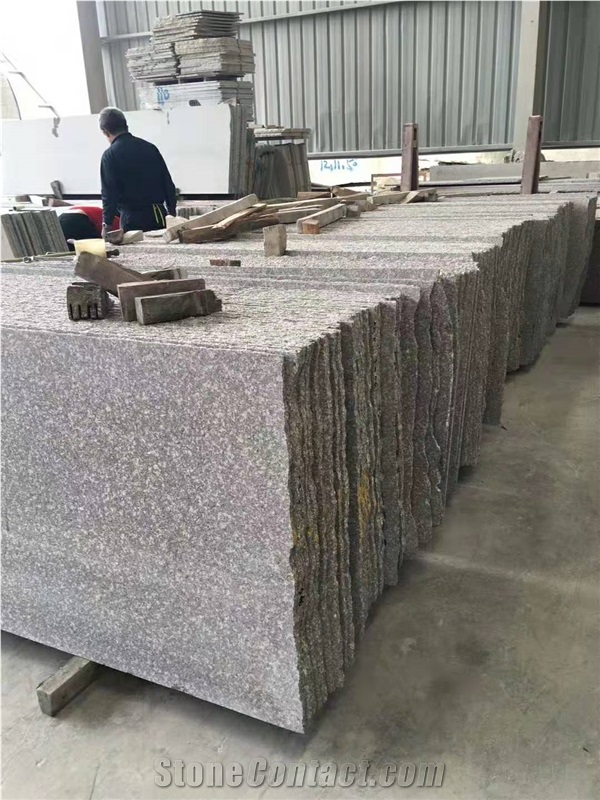 G664 Old/New Quarry Pink Granite Slabs Tiles Polish Flamed