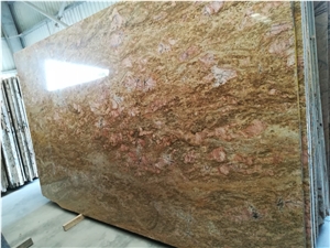 Imperial Gold Granite Polished Slab Tiles