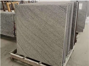 New Viscount White Granite Open Book Slabs Tiles Kitchen