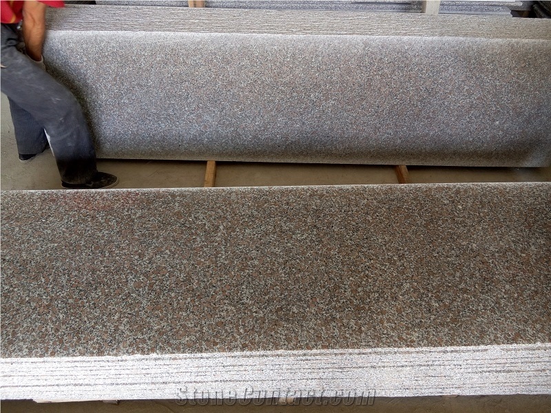 Pearl Red Granite Strip Slab Tiles