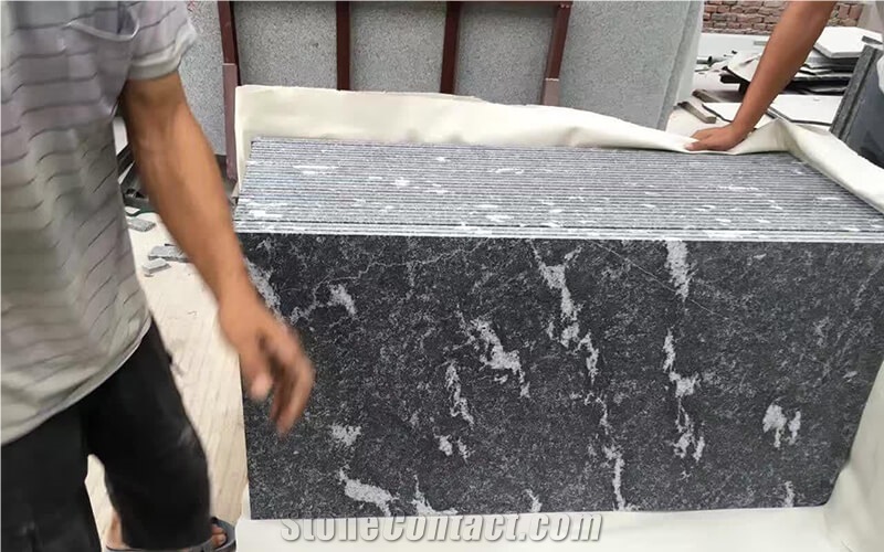 Snow Grey Granite Slab Tile For Countertops Vanitytop China