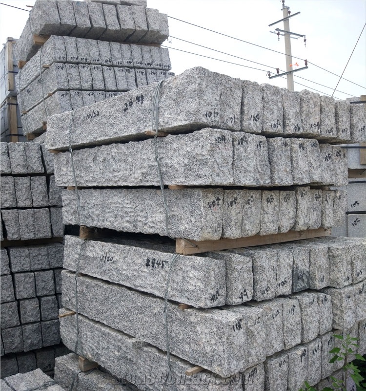 Hot Sale Natural Granite G341 G603 Light Grey Curved Kerbs