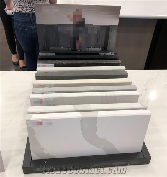 Quartz Sample And Artificial Stone Tabletop Display Rack