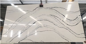 Calacatta White Portrush Artificial Quartz Slabs